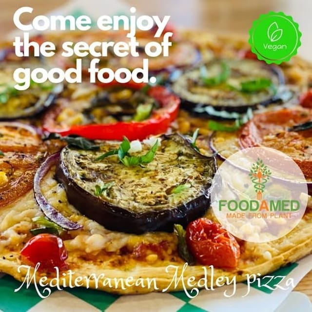 Mediterranean Pizza, (12 in).
