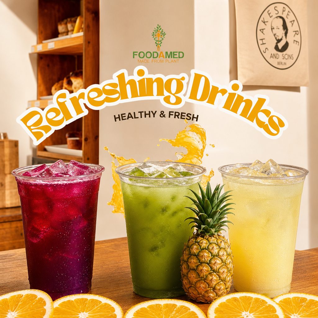 Pineapple, Ginger, Lime Drink, 16oz.